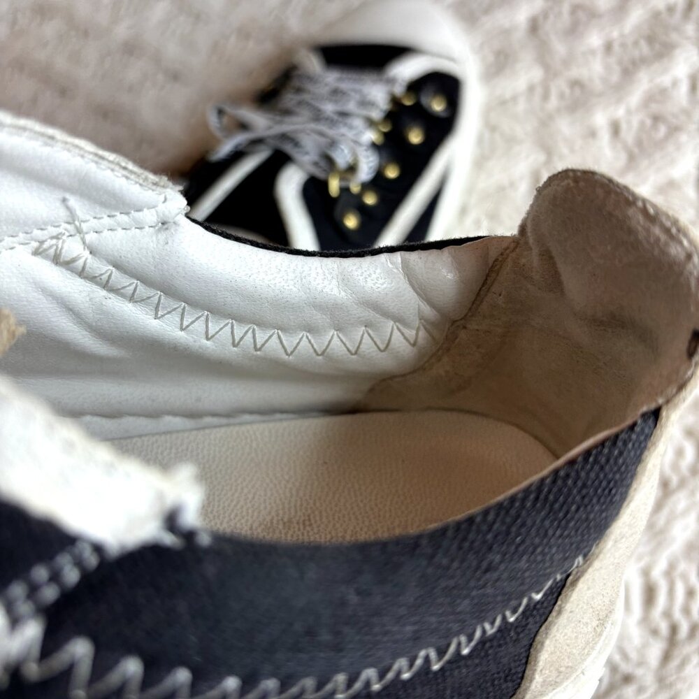 Dior Walk'n'Dior Women's Sneakers Black/White Canvas Sz 7 (39-40) Low Top Shoes - Picture 9 of 12